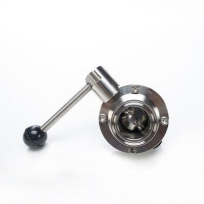 316L Stainless Steel 1" Tri-Clamp Butterfly Valve