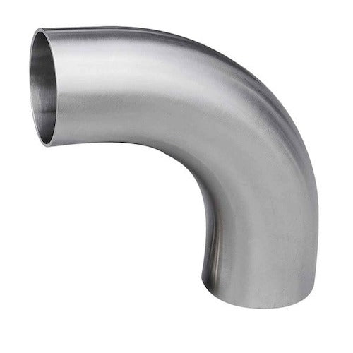 316L Stainless Steel 1/2" Butt-Weld 90 Degree Elbow with Tangents