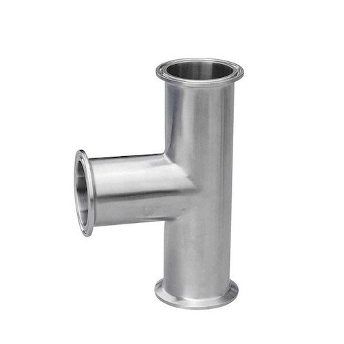 316L Stainless Steel 1/2" Tri-Clamp Tee